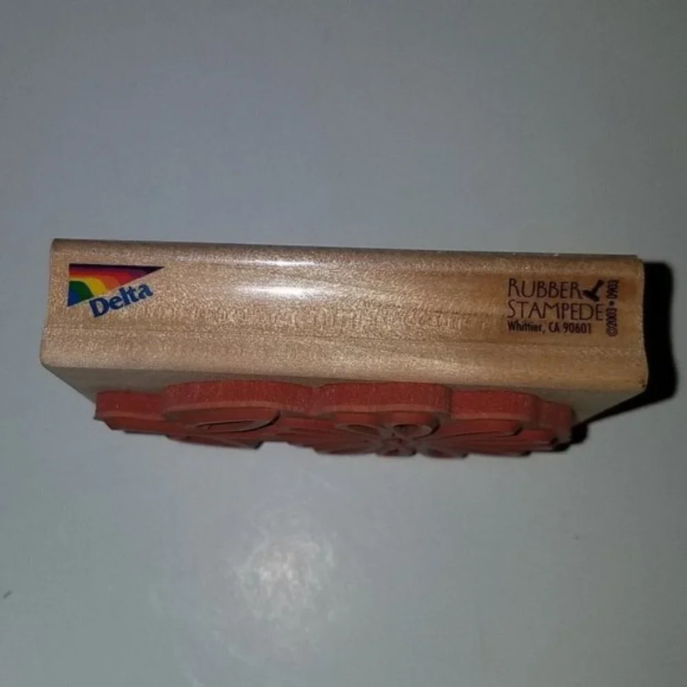 NEW Delta Rubber Stampede Stroked Daisy Rubber Stamp NEVER USED